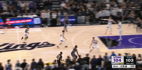 Sasquatch mete la bandeja ganadora, Keonte George hace el tiro final y los Kings vencen por poco al Jazz por 1 punto