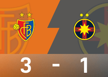 Informe de la Europa League: Shaqiri marca dos goles, el Basilea venció al Steaua Bucarest por 3-1